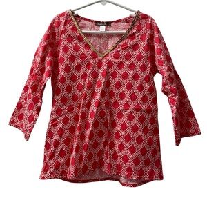 Stella Cove Patterned V Neck Coverup
